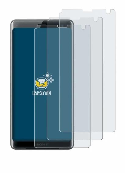 Imagen del dispositivo Sony Xperia XZ3 con una amplia variedad de protectores de pantalla.