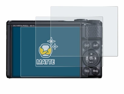 Imagen del dispositivo Canon PowerShot SX740 HS con una amplia variedad de protectores de pantalla.