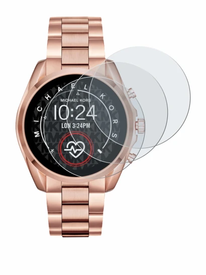 Imagen del dispositivo Michael Kors Access Bradshaw 2 con una amplia variedad de protectores de pantalla.