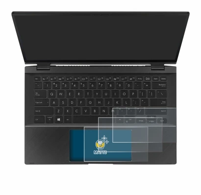 Imagen del dispositivo ASUS ZenBook Flip 14 UX463FA (Touch Trackpad) con una amplia variedad de protectores de pantalla.
