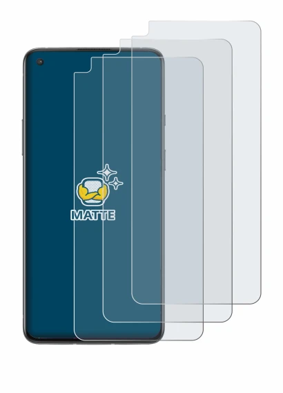 Imagen del dispositivo OnePlus 8T con una amplia variedad de protectores de pantalla.