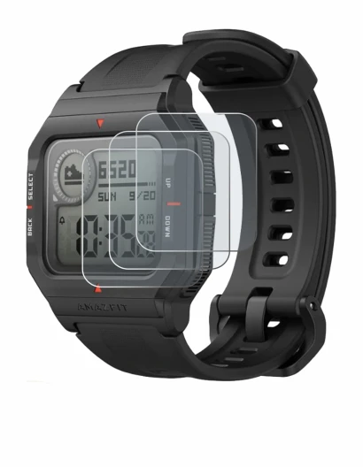 Imagen del dispositivo Huami Amazfit Neo con una amplia variedad de protectores de pantalla.