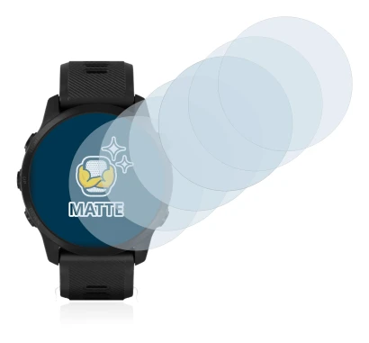 Imagen del dispositivo Garmin Forerunner 945 LTE con una amplia variedad de protectores de pantalla.