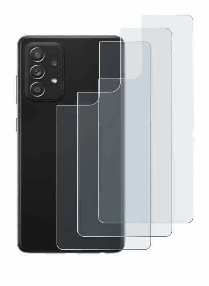 Imagen del dispositivo Samsung Galaxy A52s 5G (Trasero) con una amplia variedad de protectores de pantalla.