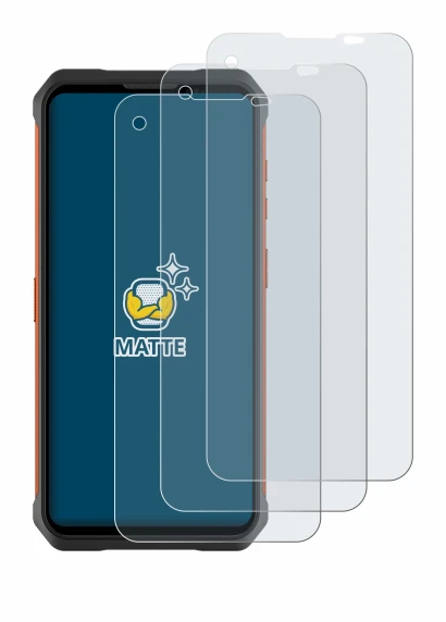 Imagen del dispositivo Doogee V10 con una amplia variedad de protectores de pantalla.