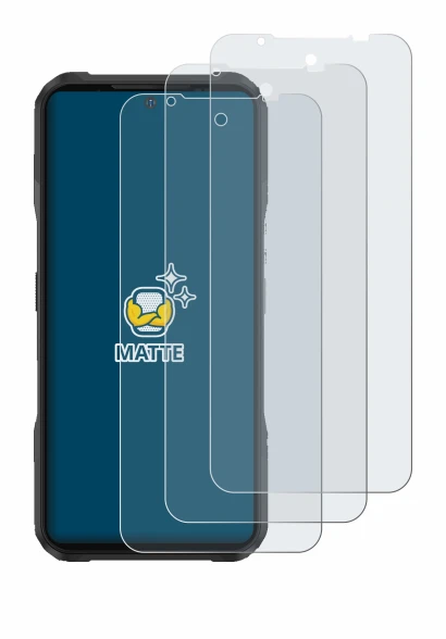 Imagen del dispositivo Doogee V20 con una amplia variedad de protectores de pantalla.