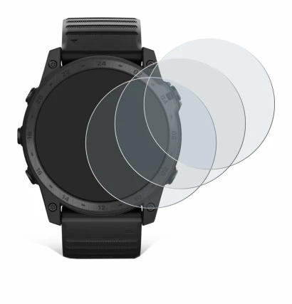 Imagen del dispositivo Garmin Tactix 7 Pro Ballistics con una amplia variedad de protectores de pantalla.