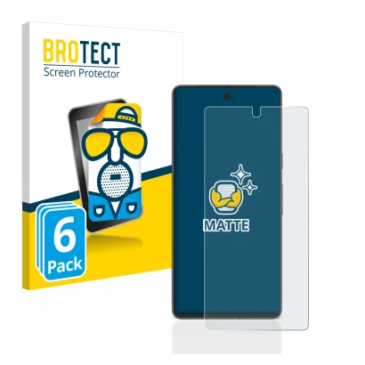 Parte frontal de un envase de producto con el logotipo de la marca BROTECT. Al lado se muestra el dispositivo Google Pixel 7 c