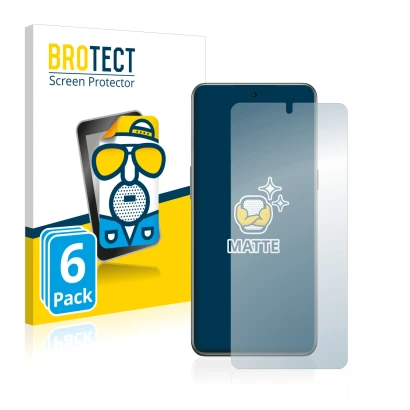 Parte frontal de un envase de producto con el logotipo de la marca BROTECT. Al lado se muestra el dispositivo OnePlus 10T 5G c