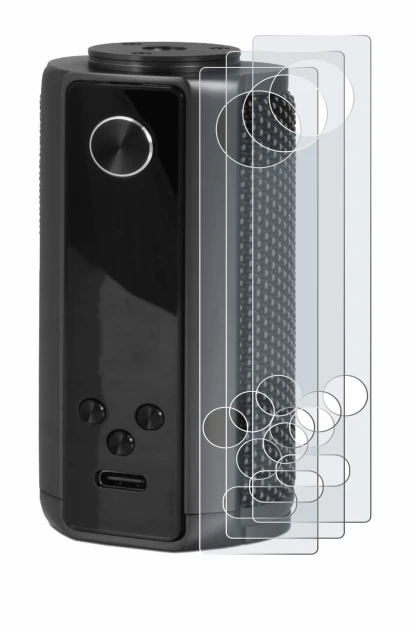 Imagen del dispositivo Vaporesso Target 200 Mod con una amplia variedad de protectores de pantalla.
