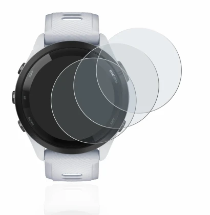 Imagen del dispositivo Garmin Forerunner 265 (46 mm) con una amplia variedad de protectores de pantalla.