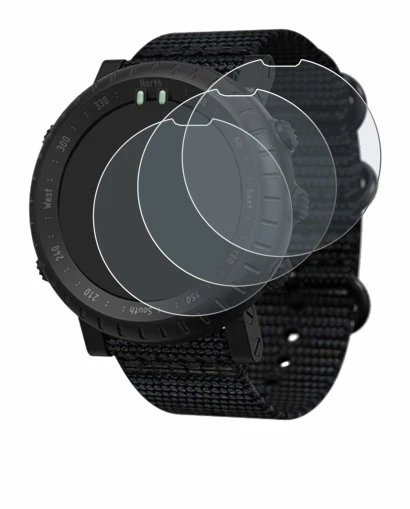 Imagen del dispositivo Suunto Core Alpha con una amplia variedad de protectores de pantalla.