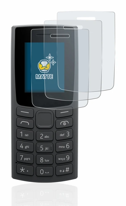 Imagen del dispositivo Nokia 110 (2023) con una amplia variedad de protectores de pantalla.