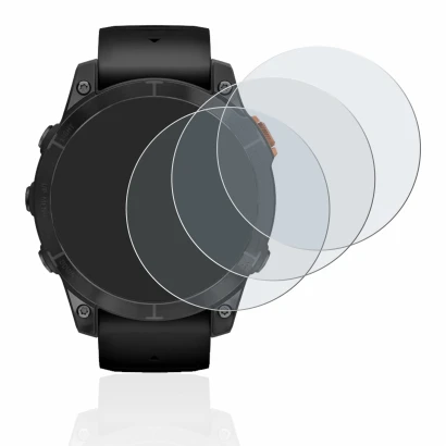 Imagen del dispositivo Garmin Fenix 7 Pro Solar (47 mm) con una amplia variedad de protectores de pantalla.