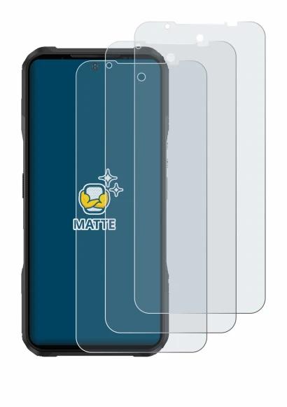 Imagen del dispositivo Doogee V20 Pro con una amplia variedad de protectores de pantalla.