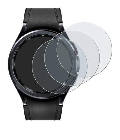 Imagen del dispositivo Samsung Galaxy Watch 6 Classic (47 mm) con una amplia variedad de protectores de pantalla.