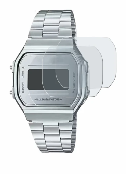 Imagen del dispositivo Casio A168WEM-7EF con una amplia variedad de protectores de pantalla.