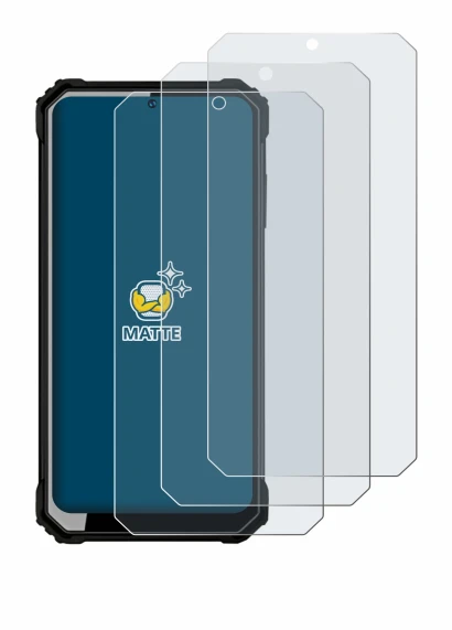 Imagen del dispositivo Oukitel WP23 con una amplia variedad de protectores de pantalla.
