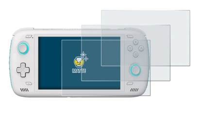 Imagen del dispositivo AYN Odin 2 con una amplia variedad de protectores de pantalla.
