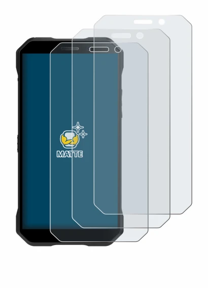 Imagen del dispositivo Doogee S61 Pro con una amplia variedad de protectores de pantalla.
