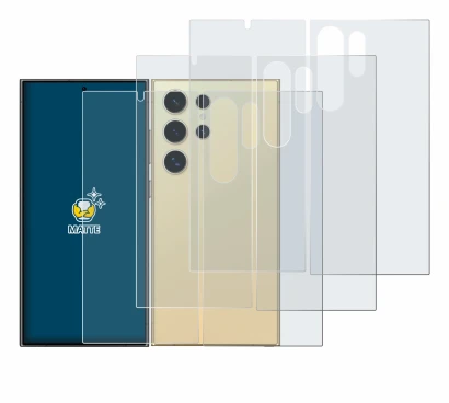 Imagen del dispositivo Samsung Galaxy S24 Ultra (case-friendly) (Frontal+Trasero) con una amplia variedad de protectores de pa