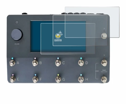 Imagen del dispositivo Neural DSP Quad Cortex con una amplia variedad de protectores de pantalla.