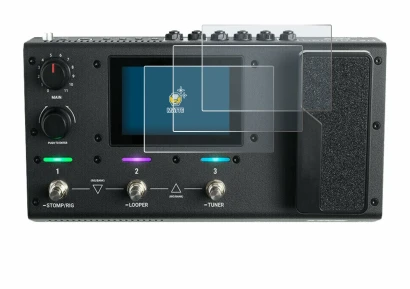 Imagen del dispositivo Headrush MX5 con una amplia variedad de protectores de pantalla.