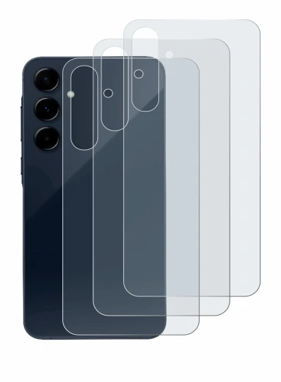 Imagen del dispositivo Samsung Galaxy A35 5G (Trasero) con una amplia variedad de protectores de pantalla.