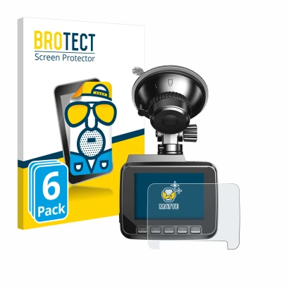 Parte frontal de un envase de producto con el logotipo de la marca BROTECT. Al lado se muestra el dispositivo Azdome IT-G63D c