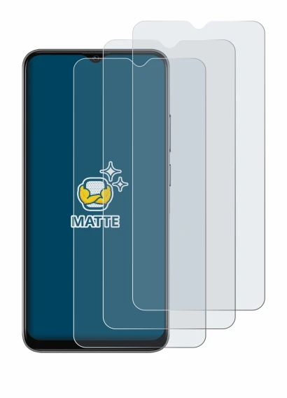 Imagen del dispositivo Blackview A70 Pro con una amplia variedad de protectores de pantalla.