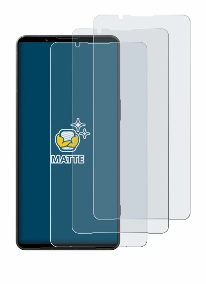 Imagen del dispositivo Sony Xperia 1 VI con una amplia variedad de protectores de pantalla.