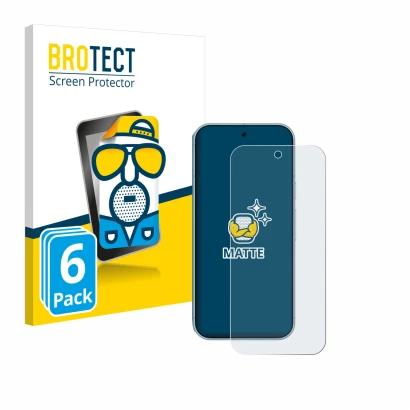 Parte frontal de un envase de producto con el logotipo de la marca BROTECT. Al lado se muestra el dispositivo Google Pixel 9 P