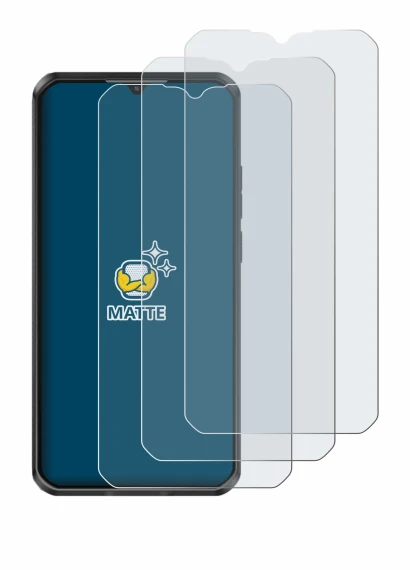 Imagen del dispositivo Oukitel WP50 con una amplia variedad de protectores de pantalla.