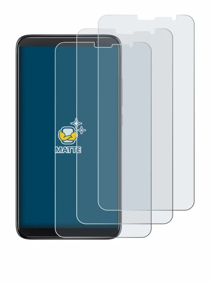 Imagen del dispositivo TCL 403 con una amplia variedad de protectores de pantalla.