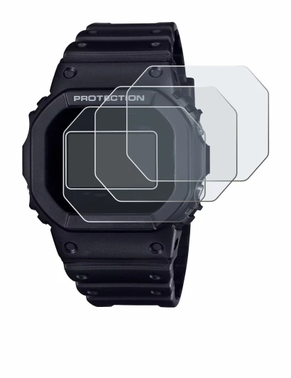 Imagen del dispositivo Casio G-Shock DW-5600RL-1 con una amplia variedad de protectores de pantalla.