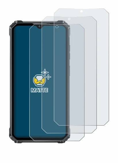 Imagen del dispositivo Oukitel G1 con una amplia variedad de protectores de pantalla.