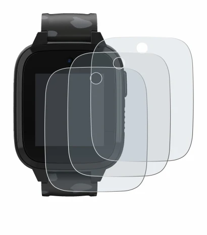 Imagen del dispositivo Xplora XGO3 (2da Gen.) con una amplia variedad de protectores de pantalla.