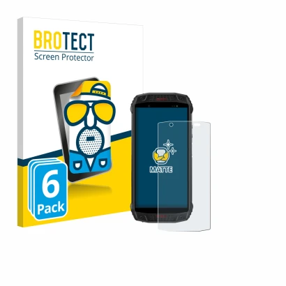 Parte frontal de un envase de producto con el logotipo de la marca BROTECT. Al lado se muestra el dispositivo Ulefone Armor 15
