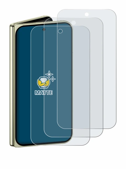 Imagen del dispositivo Google Pixel 10 Pro Fold con una amplia variedad de protectores de pantalla.