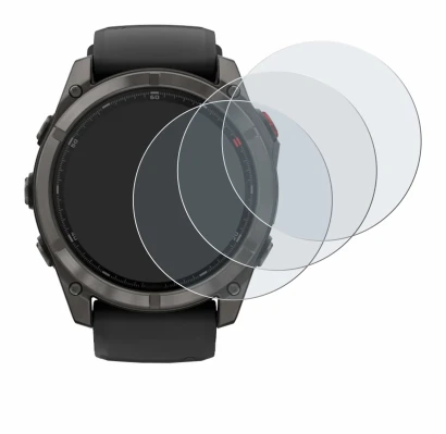 Imagen del dispositivo Garmin Fenix 8 Pro AMOLED (51 mm) con una amplia variedad de protectores de pantalla.