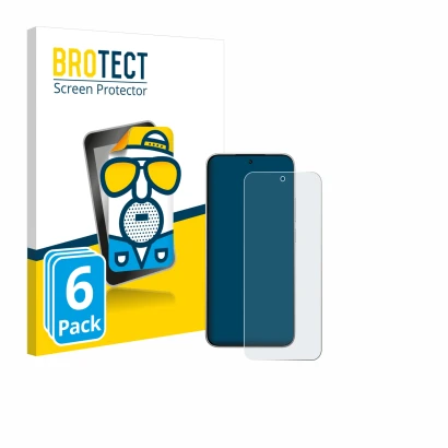 Parte frontal de un envase de producto con el logotipo de la marca BROTECT. Al lado se muestra el dispositivo Xiaomi 15T con s