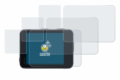 Imagen del dispositivo Akaso Brave 7 con una amplia variedad de protectores de pantalla.