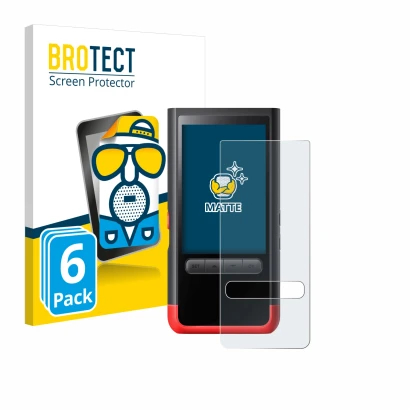 Parte frontal de un envase de producto con el logotipo de la marca BROTECT. Al lado se muestra el dispositivo ThermoMaven P2 c