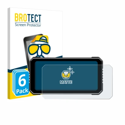 Parte frontal de un envase de producto con el logotipo de la marca BROTECT. Al lado se muestra el dispositivo Vtopek MT26 6.25