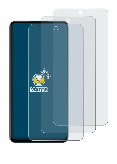 Imagen del dispositivo Oppo A5 4G con una amplia variedad de protectores de pantalla.