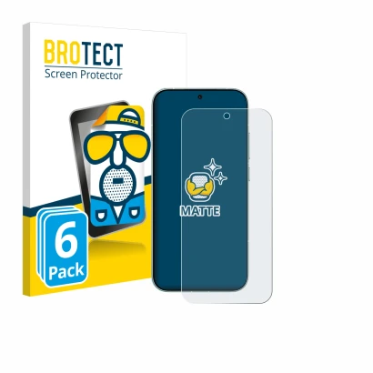 Parte frontal de un envase de producto con el logotipo de la marca BROTECT. Al lado se muestra el dispositivo Xiaomi Redmi Tur