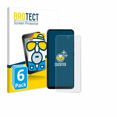 Parte frontal de un envase de producto con el logotipo de la marca BROTECT. Al lado se muestra el dispositivo Motorola Moto G1