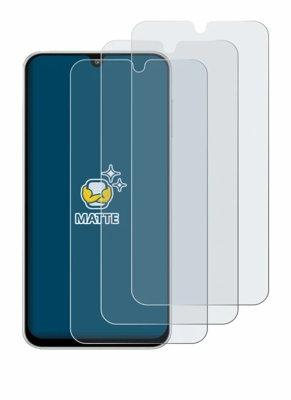 Imagen del dispositivo Samsung Galaxy M16 con una amplia variedad de protectores de pantalla.