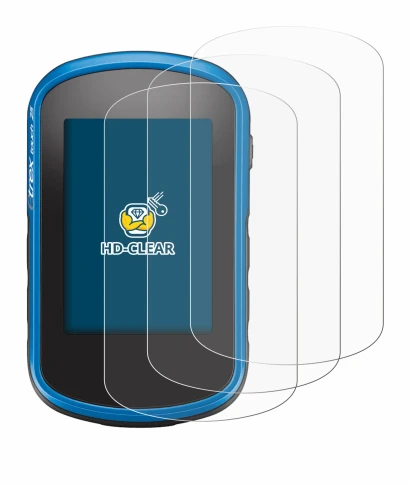 Imagen del dispositivo Garmin eTrex Touch 35 con una amplia variedad de protectores de pantalla.