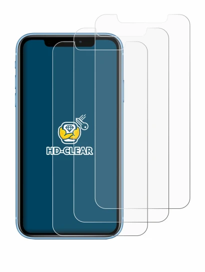 Imagen del dispositivo Apple iPhone XR con una amplia variedad de protectores de pantalla.